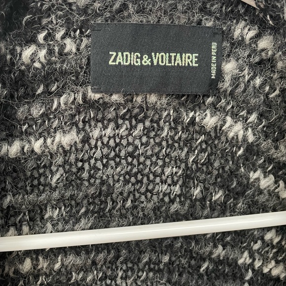 Zadig & Voltaire Celia Yu Manteau Alpaca Blend Duster Sweater - Picture 3 of 8